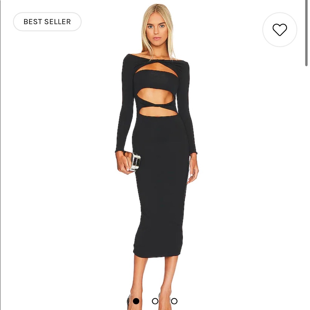 SER.O.YA Lotus Dress in Black size XS NWT